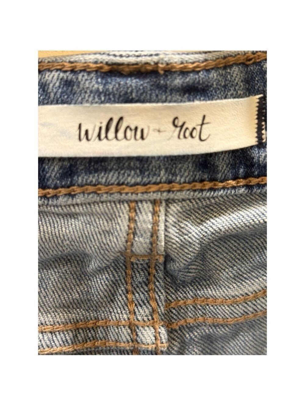 Willow Root Denim Distressed Shorts Size 30 - Picture 7 of 7